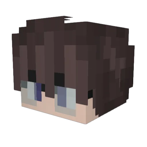 IoaNN_UwU Minecraft avatar head, 3D render