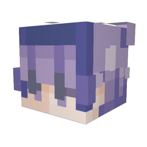 IoanaFen Minecraft avatar head, 3D render