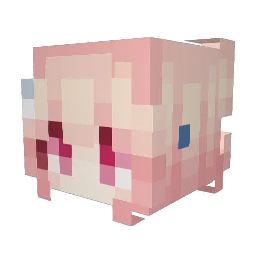 IodineTea Minecraft avatar head, 3D render