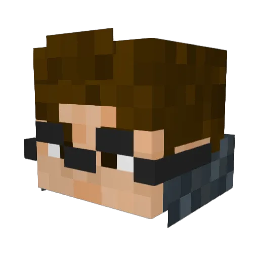 Iohno_ Minecraft avatar head, 3D render