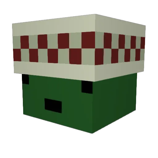 Iolnite Minecraft avatar head, 3D render