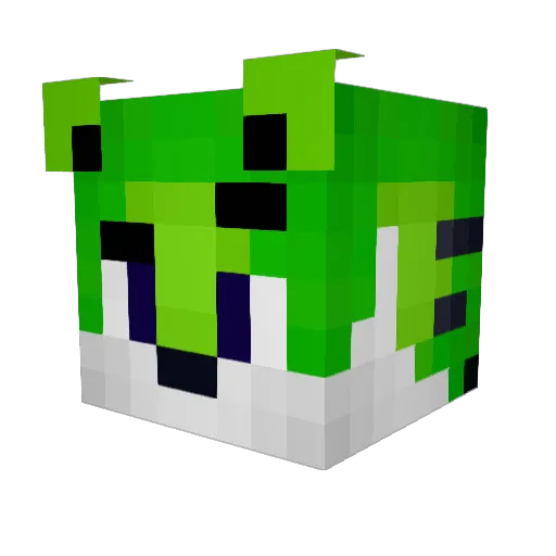 IonDagger Minecraft avatar head, 3D render
