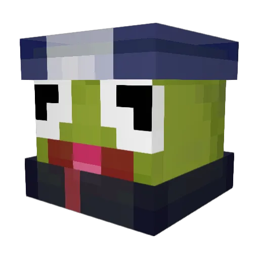 IonMike Minecraft avatar head, 3D render