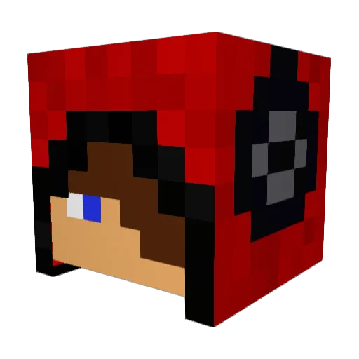 Ion_ize Minecraft avatar head, 3D render