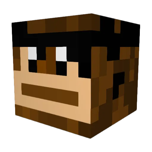 Iona_Monkey Minecraft avatar head, 3D render