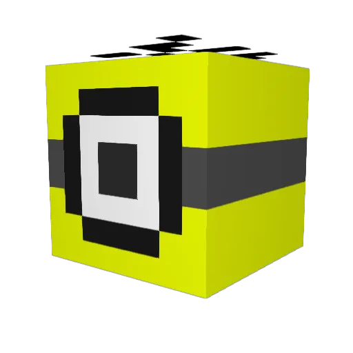 IonicCord Minecraft avatar head, 3D render