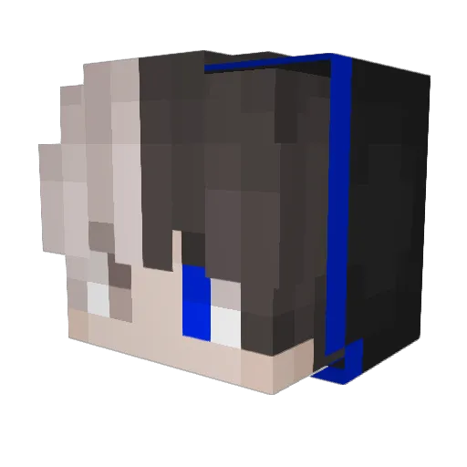 IonicaGG Minecraft avatar head, 3D render