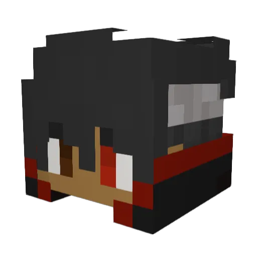 IonickG123 Minecraft avatar head, 3D render