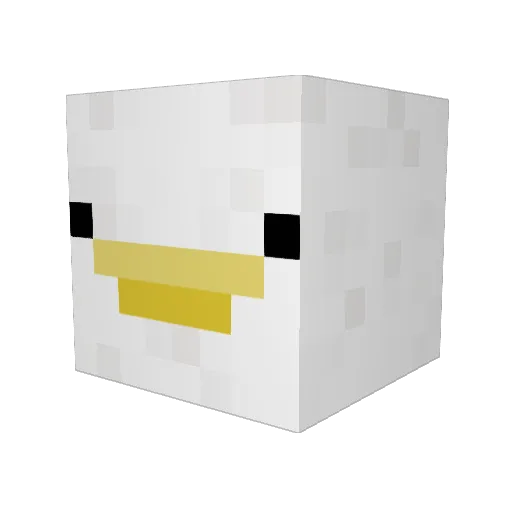 Ionitha Minecraft avatar head, 3D render