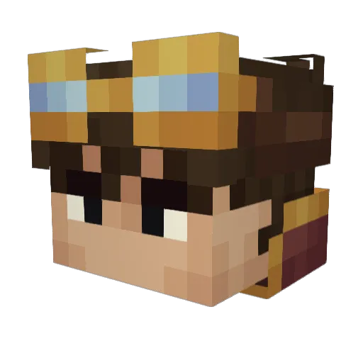 Ionolyst Minecraft avatar head, 3D render