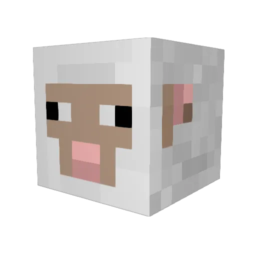 Iotahh Minecraft avatar head, 3D render