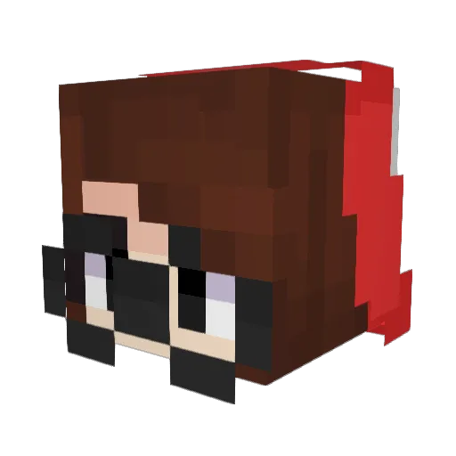 Iownahoe Minecraft avatar head, 3D render