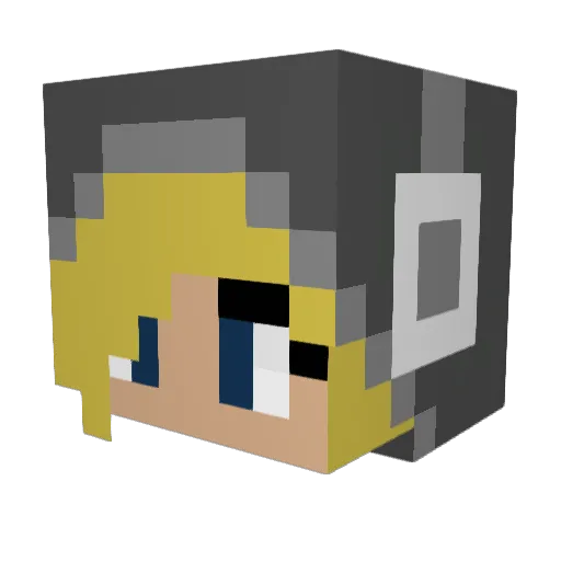 Ioxd Minecraft avatar head, 3D render