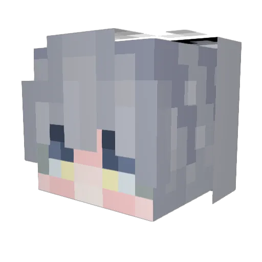 Ioz8 Minecraft avatar head, 3D render