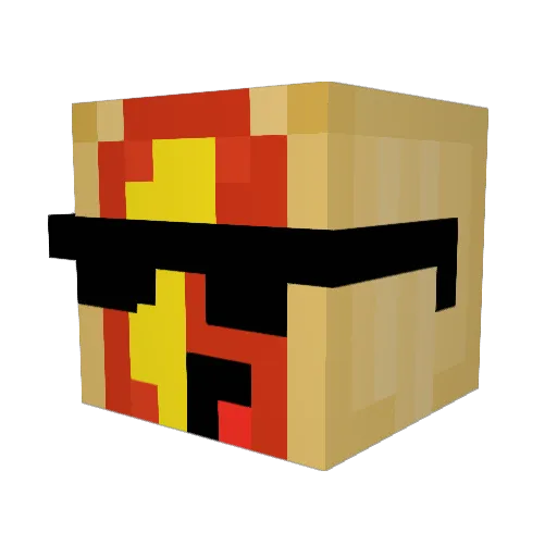 Ipadus00 Minecraft avatar head, 3D render