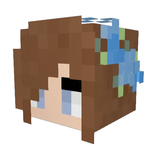 Ipaingo Minecraft avatar head, 3D render