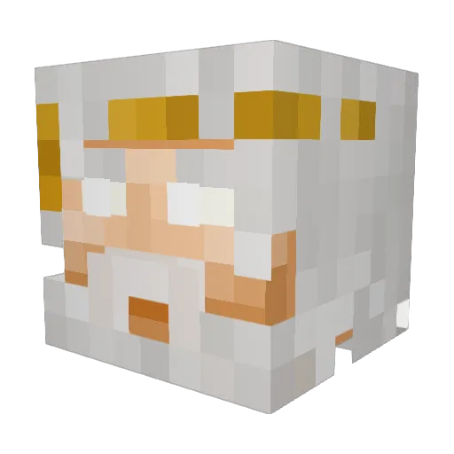 Ipaulo09 Minecraft avatar head, 3D render