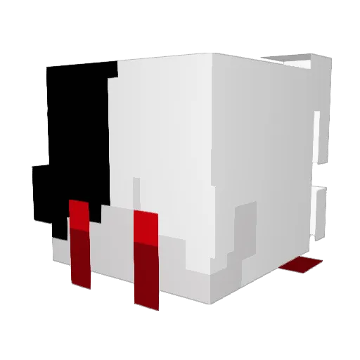 Iphone1108 Minecraft avatar head, 3D render