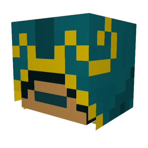 Ipip4x5 Minecraft avatar head, 3D render