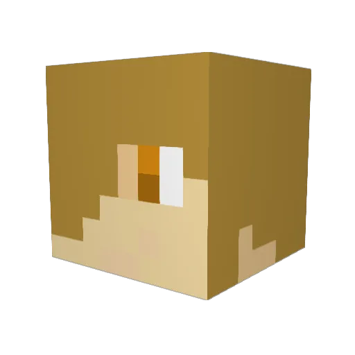 IplayLikeaboss Minecraft avatar head, 3D render