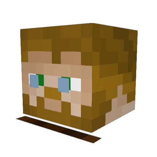 IpleaddaFif Minecraft avatar head, 3D render