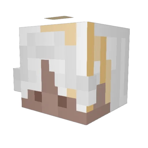 Ipmul Minecraft avatar head, 3D render