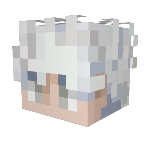 Iproz_z Minecraft avatar head, 3D render