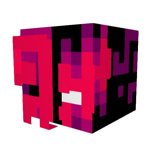 Ipuckqi Minecraft avatar head, 3D render