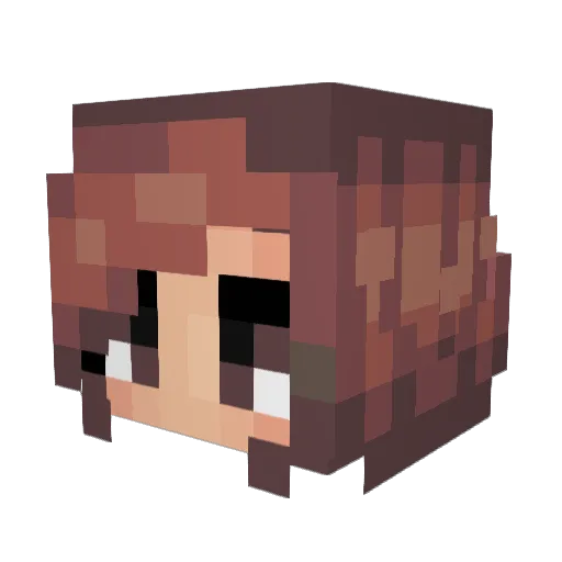 Ipws Minecraft avatar head, 3D render