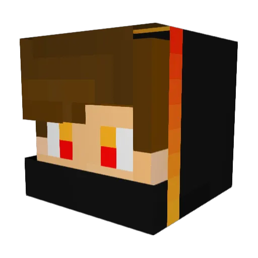 Iqbalyeet Minecraft avatar head, 3D render