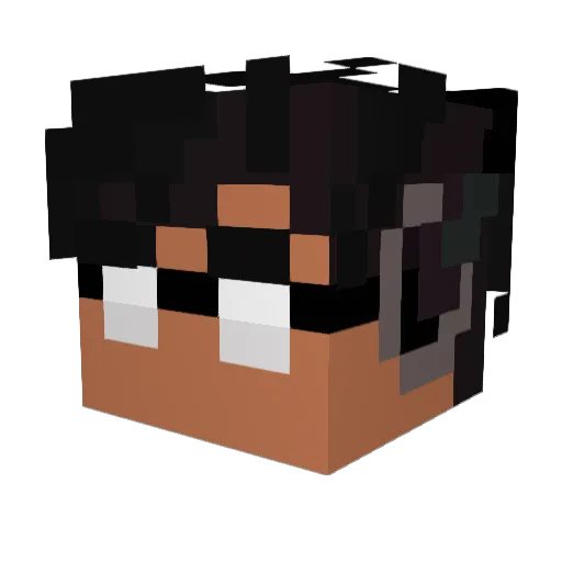 Iqra77777 Minecraft avatar head, 3D render