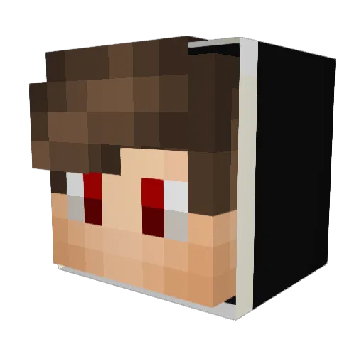 IquartzMC Minecraft avatar head, 3D render