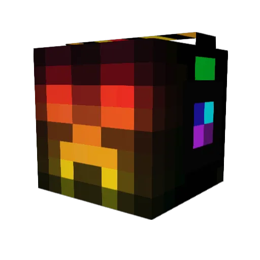 Ir0nf1st Minecraft avatar head, 3D render