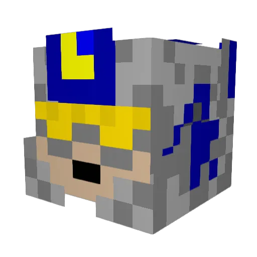 Ir_Nr_59_Cody Minecraft avatar head, 3D render