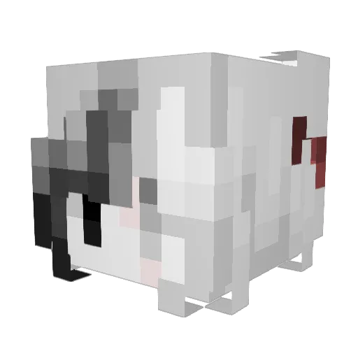Iraat Minecraft avatar head, 3D render
