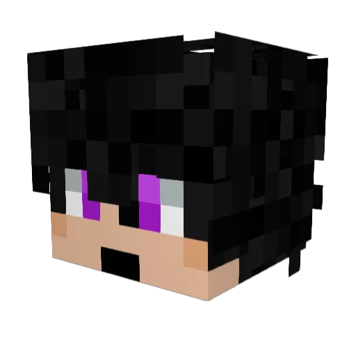 Irakes Minecraft avatar head, 3D render