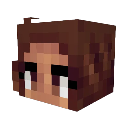 Iramhd Minecraft avatar head, 3D render