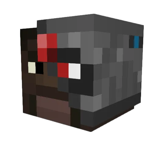 Iraqi_Airline Minecraft avatar head, 3D render