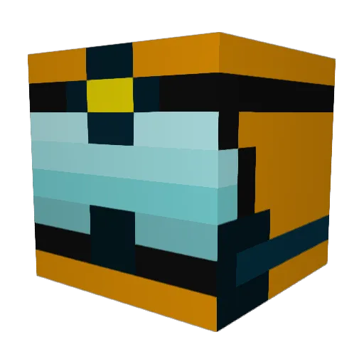 Irasnet Minecraft avatar head, 3D render