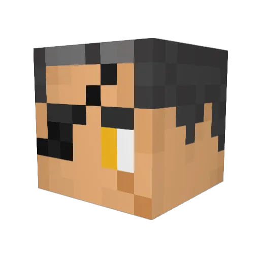 Irdun Minecraft avatar head, 3D render