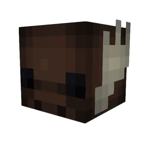 Ireek Minecraft avatar head, 3D render