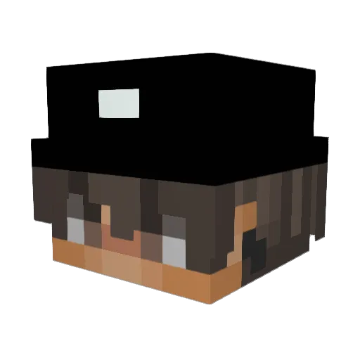 Ireheart Minecraft avatar head, 3D render