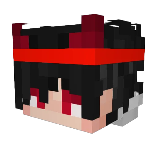Ireina09 Minecraft avatar head, 3D render