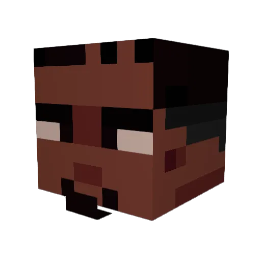 IreneFNAF Minecraft avatar head, 3D render