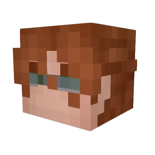 Irenne_ Minecraft avatar head, 3D render