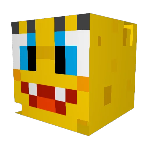 IrenooI Minecraft avatar head, 3D render