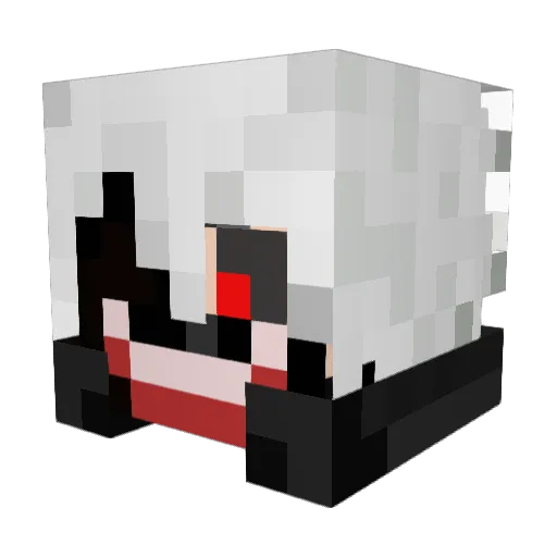 Irfan_M Minecraft avatar head, 3D render
