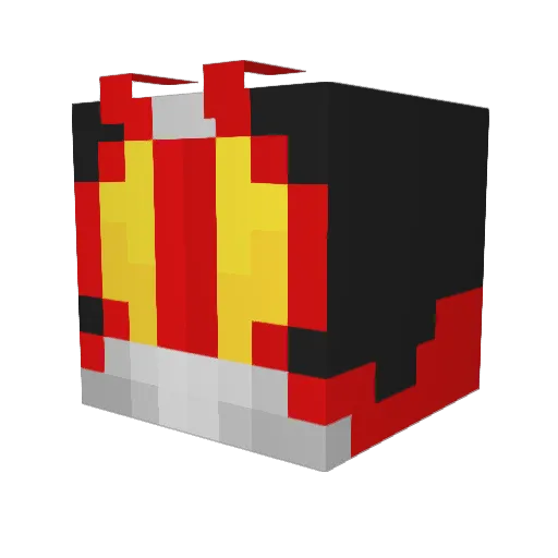 Irfanddd Minecraft avatar head, 3D render