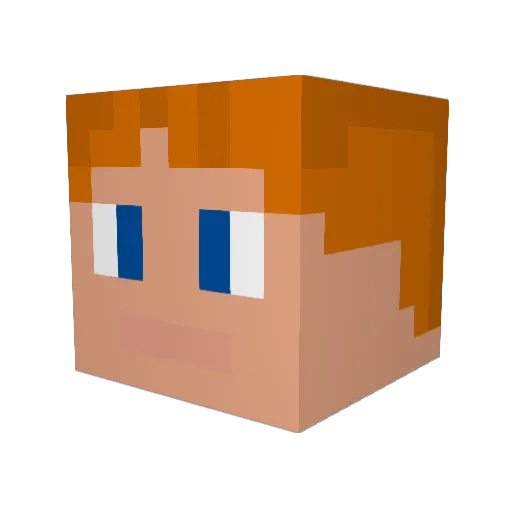 IrgendwieMarc Minecraft avatar head, 3D render