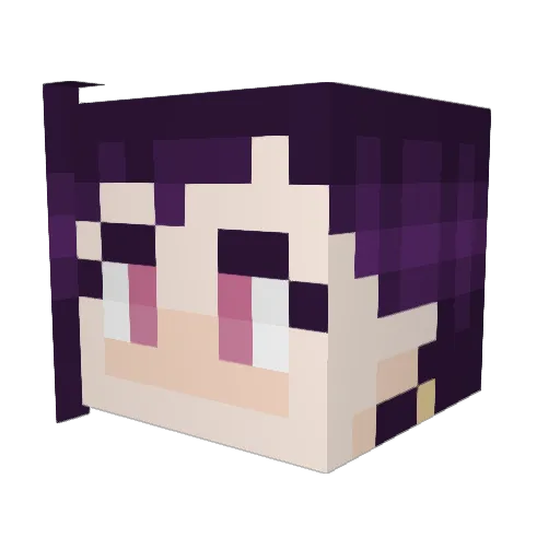 IriasYolulu Minecraft avatar head, 3D render